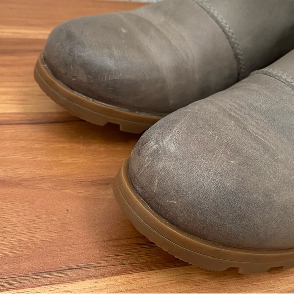 SOREL NL3719-005 Emelie Chelsea Waterproof Booties in  Quarry Gray/Taupe Size 7 - Picture 13 of 16